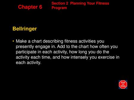 Section 2  Planning Your Fitness Program