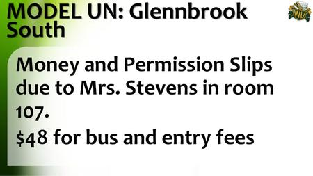 MODEL UN: Glennbrook South