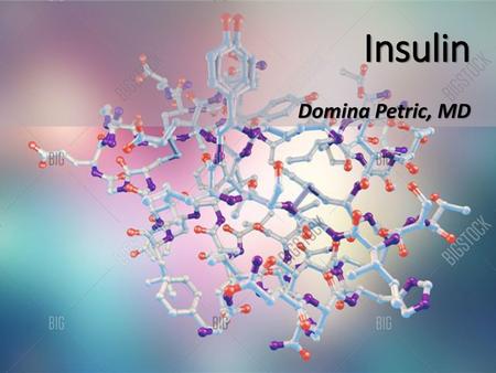 Insulin Domina Petric, MD.