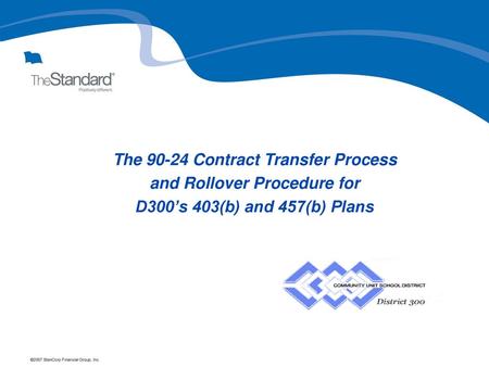 The Contract Transfer Process and Rollover Procedure for