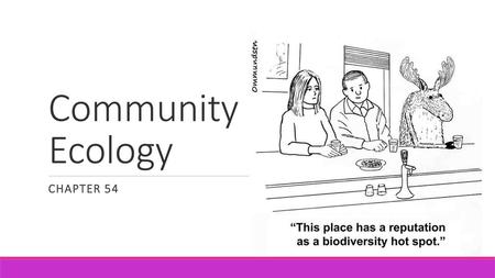 Community Ecology Chapter 54.