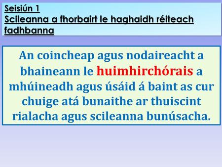 Seisiún 1 Scileanna a fhorbairt le haghaidh réiteach fadhbanna