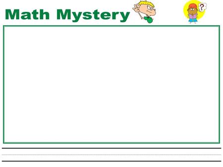 Create a math problem that incorporates a mystery photo