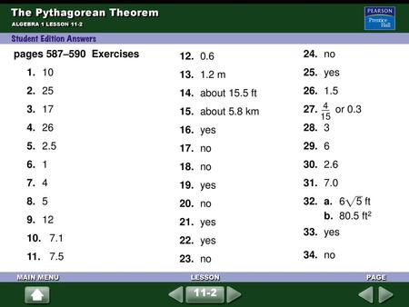 The Pythagorean Theorem