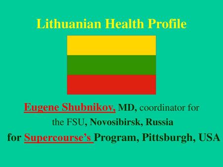 Lithuanian Health Profile