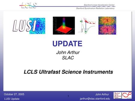 LCLS Ultrafast Science Instruments