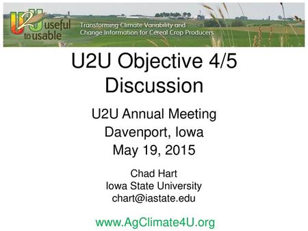 U2U Objective 4/5 Discussion