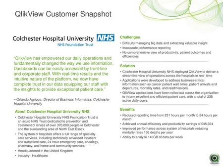 QlikView Customer Snapshot