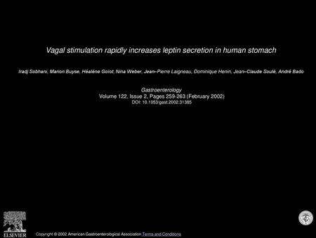 Vagal stimulation rapidly increases leptin secretion in human stomach