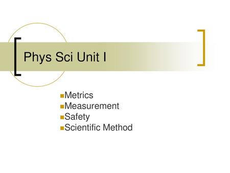 Metrics Measurement Safety Scientific Method