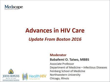 Advances in HIV Care.