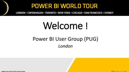 Power BI User Group (PUG) London