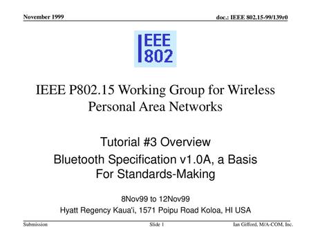 IEEE P Working Group for Wireless Personal Area Networks