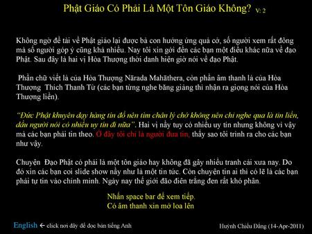 Phật Giáo Có Phải Là Một Tôn Giáo Không?