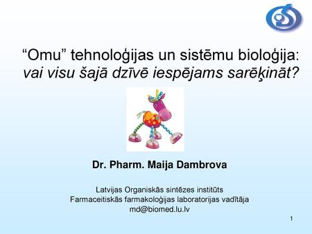 Dr. Pharm. Maija Dambrova