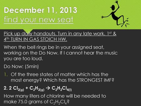 December 11, 2013 find your new seat