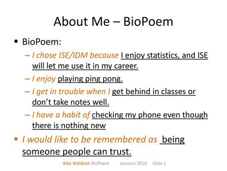 Alex Waldron BioPoem January 2018 Slide 1