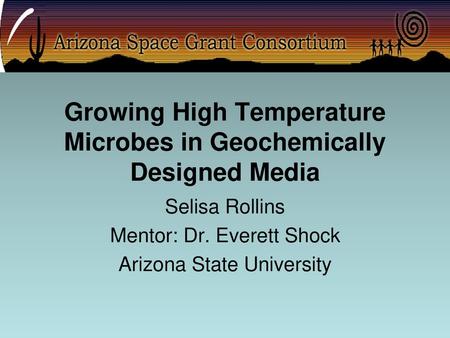 Growing High Temperature Microbes in Geochemically Designed Media