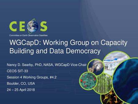 WGCapD: Working Group on Capacity Building and Data Democracy