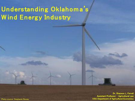 Understanding Oklahoma’s Wind Energy Industry