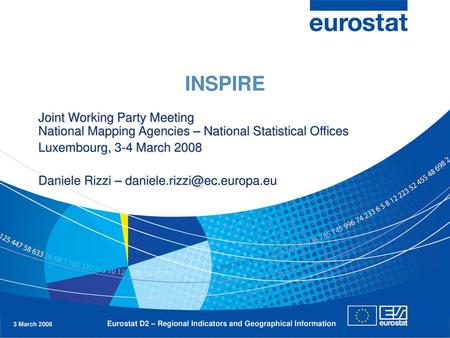 Eurostat D2 – Regional Indicators and Geographical Information