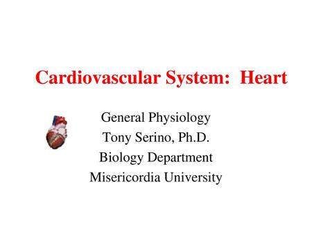 Cardiovascular System: Heart