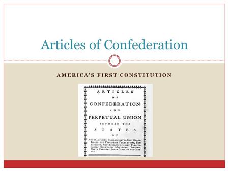 Articles of Confederation