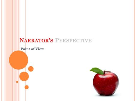 Narrator’s Perspective