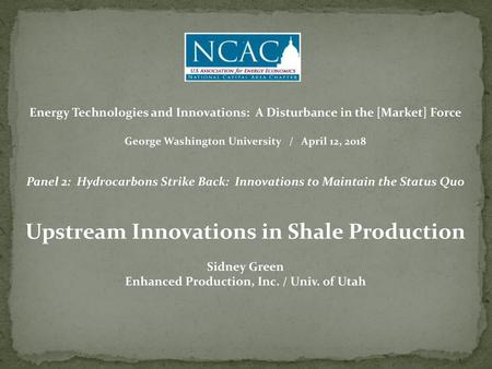 Upstream Innovations in Shale Production