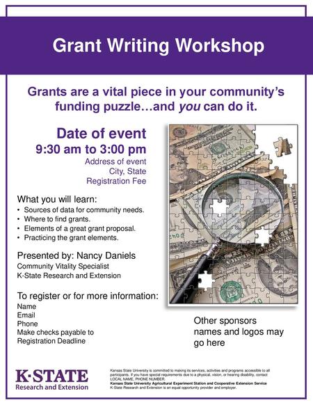 Grant Writing Workshop