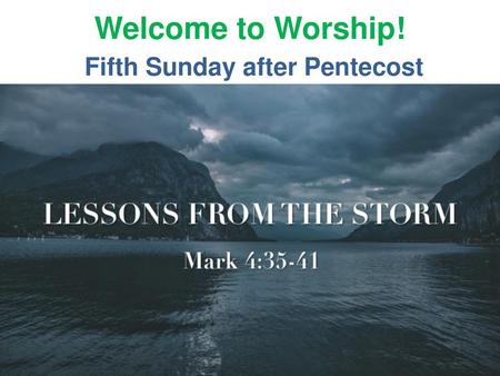 Fifth Sunday after Pentecost