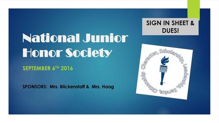 National Junior Honor Society