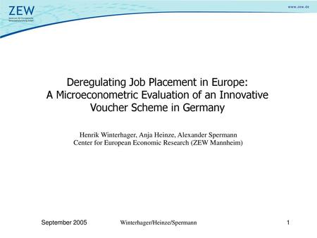 Deregulating Job Placement in Europe: