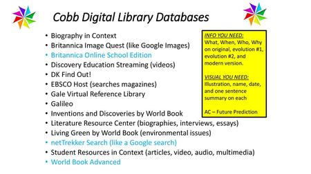 Cobb Digital Library Databases