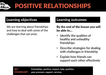 POSITIVE RELATIONSHIPS