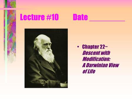 Lecture #10 Date ________