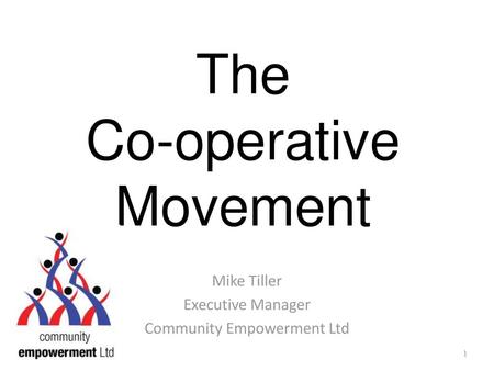 The Co-operative Movement