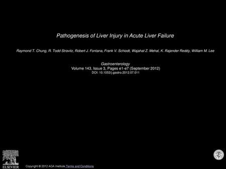 Pathogenesis of Liver Injury in Acute Liver Failure