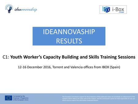 IDEANNOVASHIP RESULTS