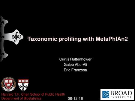 Taxonomic profiling with MetaPhlAn2