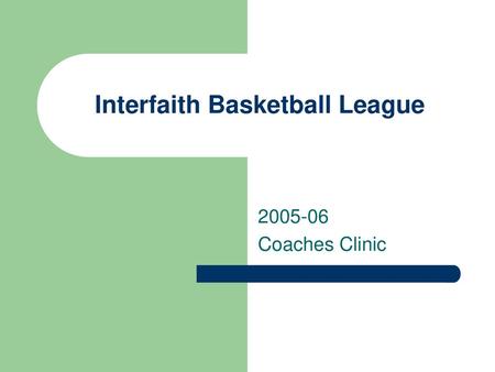 Interfaith Basketball League