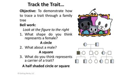 A half shaded circle or square