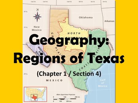 Geography: Regions of Texas