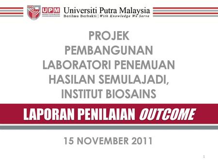 LAPORAN PENILAIAN OUTCOME