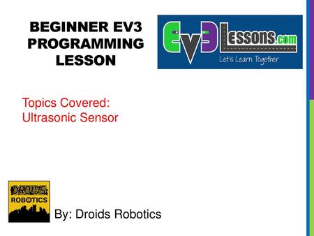 BEGINNER EV3 PROGRAMMING Lesson