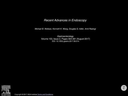 Recent Advances in Endoscopy