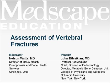 Assessment of Vertebral Fractures