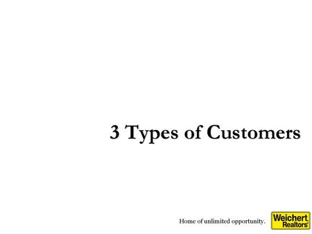 3 Types of Customers.