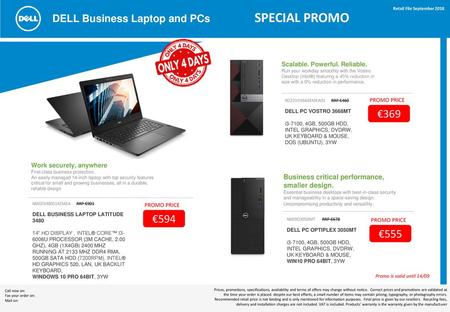 DELL Business Laptop and PCs