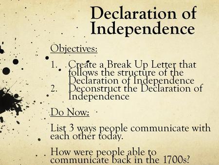 Declaration of Independence